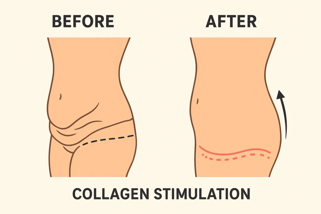 Before and after results for sagging skin after weight loss injections Isle of Isla